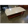 Image 3 : STONE TOP VINTAGE COFFEE TABLE