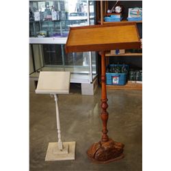 BURL BASE PODIUM AND SMALL WHITE PODIUM