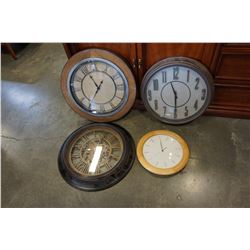 LOT OF DESIGNER CLOCKS