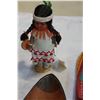 Image 5 : FIRST NATIONS SLIPPERS, SMALL CARVED TOTEM, AND BOWL W/ DREAMCATCHER