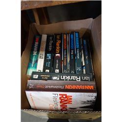 BOX OF IAN RANKIN SOFT AND HARD COVER BOOKS