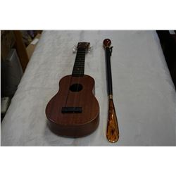 BAKE LITE SHOEHORN AND HAWAIIAN UKULELE