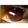 Image 1 : RED KIRKLAND SIGNATURE CAST IRON ENAMELED POT