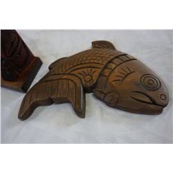 LIZ CAMPBELL CARVED FISH