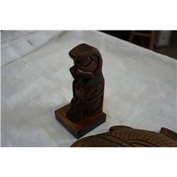 SMALL NATIVE TOTEM SIGNED JACK STOYAN