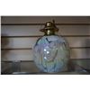 Image 1 : MT. ST. HELENS ASH ART GLASS OIL LAMP