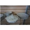 Image 2 : SET OF VINTAGE AUSTRIAN CHINA - 10 DINNER PLATES, AND 10 SALAD PLATES, AND 3 SERVING DISHES