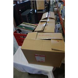 3 BOXES AND CRATE OF RECORDS
