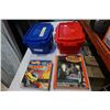 Image 1 : 2 BOXES OF KNEX, HOTWHEELS, GAMES, AND PUZZLE