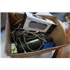 Image 1 : BOX OF ELECTRONICS INCLUDING LIPO BATTERY CHARGER