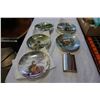 Image 2 : LOT OF 5 COLLECTOR DUCK PLATES BY EDWIN KNOWLES W/ FLASK