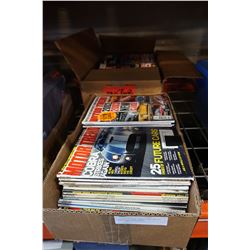 2 BOXES OF CAR CRAFT AND MOTOR TREND CAR MAGAZINES