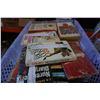 Image 3 : 3 CLEAR TOTES OF VINTAGE BOOKS