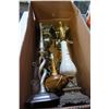 Image 2 : 4 BOXES OF LAMP BASES, PARTS, SOME VINTAGE