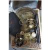 Image 2 : BASKET OF SILVER PLATE AND BBQ BASKET