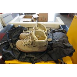 HAN WAG LEATHER HIKING BOOTS MADE IN GERMANY AND FRILUFT 55 HIKING BACKPACK