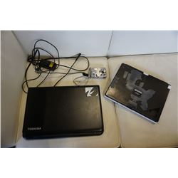 LOT OF 2 LAPTOPS TOSHIBA AND FUJITSU LIFE BOOK AND HP PHOTOSMART DIGITAL CAMERA