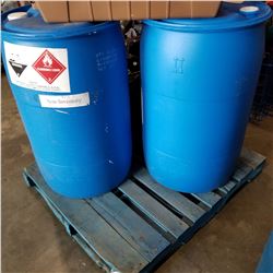 2 BLUE 45 GALLON DRUMS