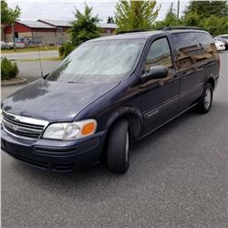 2002 CHEVROLET VENTURE VAN, AUTOMATIC, NO ACCIDENTS, BOOKS, 7 RIDER WITH CAR PROOF, 248050KM WITH RE