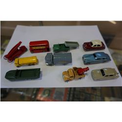 10 LESNEY MADE IN ENGLAND METAL TOY CARS