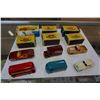 Image 1 : 6 MATCHBOX LESNEY MADE IN ENGLAND METAL TOY CARS, DOUBLE DECKER BUS, VAN, TRUCK WITH BOXES