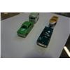 Image 2 : 2 LESNEY MADE IN ENGLAND METAL TOY CARS WITH HORSE TRAILER AND BOAT TRAILER
