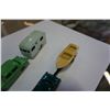 Image 3 : 2 LESNEY MADE IN ENGLAND METAL TOY CARS WITH HORSE TRAILER AND BOAT TRAILER