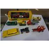 Image 1 : 7 LESNEY MADE IN ENGLAND METAL TOY CARS, TRACTORS AND 1 CORGI TOYS WHIZZWHEELS TOY CAR IN BOX