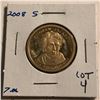 Image 1 : 2008 S PROOF Andrew W Jackson President Dollar High Grade