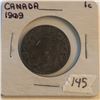 Image 1 : Very Nice 1909 Canada Large Cent in a Old Holder
