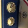 Image 2 : 1986 Liberty 2 Coin Set Dollar and Half in Original Box with Paperwork