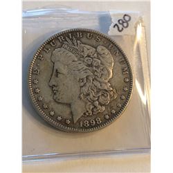 1888 P Morgan Silver Dollar Nice Early US Coin