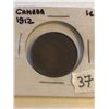 Image 1 : 1912 Canada Large One Cent in Nice Vintage Holder