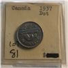 Image 1 : Nice 1937 DOT Canada Nickel in High Grade