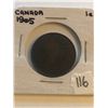 Image 1 : 1905 Canada Large One Cent in Nice Vintage Holder