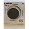 Image 1 : 1912 Canada Large One Cent in Nice Vintage Holder