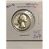 Image 1 : 1953 D Washington Silver Quarter Nice Early US Coin