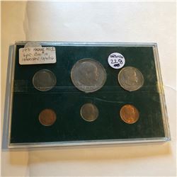 1971 MALAWI Coin Set BU 6 Piece in Hard Display Case
