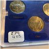 Image 2 : 2002 PHILADELPHIA State Quarter Set TN OH LA IN MS in Hard Display Case