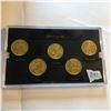 Image 1 : 2002 GOLD State Quarter Set TN OH LA IN MS in Hard Display Case