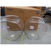 Image 1 : LOT OF 2 FISH BOWLS (NOS) *ANCHOR HOCKING* (9")
