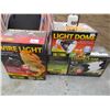Image 1 : LOT OF 3 SETS OF LIGHTS (WIRE LIGHT, LIGHT DOME, AND TERRARIUM CANOPY) *NOS*