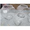Image 2 : LOT OF 5 GLASS FISH BOWLS ( 3 X 11") *2 X 9"*