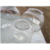 Image 3 : LOT OF 5 GLASS FISH BOWLS ( 3 X 11") *2 X 9"*