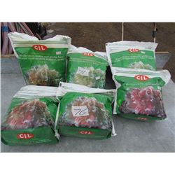 LOT OF 6 BAGS OF GRANULAR PLANT FOOD  (4-12-8) *NOS*