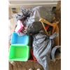 Image 1 : LOT OF ASSORTED PLASTIC TRAYS AND MISC ITEMS