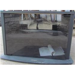 SONY TV STAND (2 SHELVES) *GLASS DOOR*