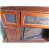 Image 2 : FREESTANDING ELECTRIC FIREPLACE (FIREPLACE UNIT WORKS, FRAME NEEDS REPAIR) *BUILT IN SPEAKERS*