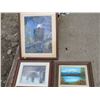 Image 1 : LOT OF 3 SMALL PICTURES (LOON, EAGLE, MOUNTAINS)