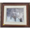 Image 3 : LOT OF 3 SMALL PICTURES (LOON, EAGLE, MOUNTAINS)